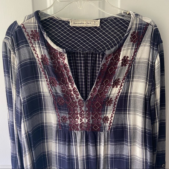 Very Soft Rustic Plaid Blouse - Picture 2 of 6